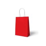 Parti Sürprizi Kırmızı Büküm Saplı 6 Adet Çantası 22 X 24 cm