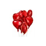 Parti Sürprizi Kırmızı Kalp Folyo Balon 1 Adet