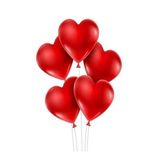Parti Sürprizi Kırmızı Kalp Latex Balon 10 Adet