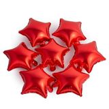 Parti Sürprizi Kırmızı Yıldız Folyo Balon 25 x 28 cm 6 Adet