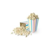 parti sürprizi Makaron Çizgili Popcorn Mısır Kutusu 8 Adet