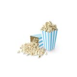 parti sürprizi Mavi Çizgili Popcorn Mısır Kutusu 8 Adet