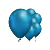 Parti Sürprizi Mirror Krom Mavi 6 Lı Latex Balon