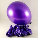 Parti Sürprizi Mor Metalik 10 Adet Latex Balon