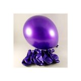Parti Sürprizi Mor Metalik 10 Lu Latex Balon