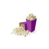 Parti Sürprizi Mor Renk Popcorn Mısır Kutusu 8 Adet