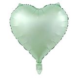 Parti Sürprizi Retro Su Yeşili Kalp Folyo Balon 1 Adet