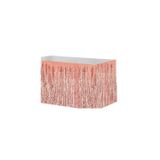 Parti Sürprizi Rose Gold Metalik Püsküllü Masa Eteği 70x300 cm
