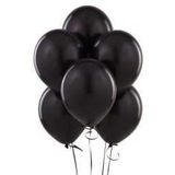 Parti Sürprizi Siyah Latex Balon 10 Adet