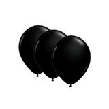 Parti Sürprizi Siyah Metalik Latex Balon 10 Adet