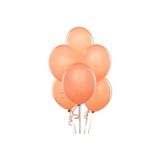Parti Sürprizi Somon Renk Metalik 10 Lu Balon