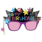 Parti Sürprizi Star Renkli Happy Birthday Parti Gözlüğü 1 Adet
