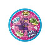 Parti Sürprizi Superhero Girl Teması Tabak 8 Adet