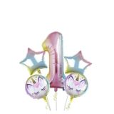 Parti Sürprizi Unicorn 1 Yaş Folyo Balon Set