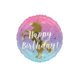 Parti Sürprizi Unicorn Happy Birthday Folyo Balon