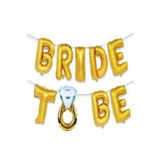 Parti Sürprizi Yüzüklü Bride To Be Yazı Folyo Balon