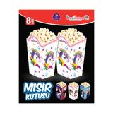 Parti Ustası Partioyunevi Unicorn Popcorn Mısır Kutusu 8'li
