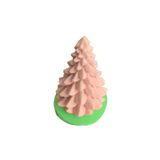 PARTİ VİTRİNİ Çam Ağacı Şeklinde Silikon Mum Kalıbı 6x6x10 Cm