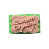 PARTİ VİTRİNİ Canım Oğlum Yazılı Tablo Şeklinde Silikon Mum Kalıbı 7x4x2 cm (yeşil)