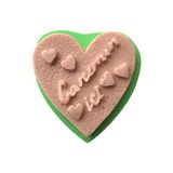 PARTİ VİTRİNİ Canımın İçi Yazılı Silikon Mum Kalıbı 7x7x2 cm (yeşil)