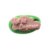 PARTİ VİTRİNİ İyi ki Doğdun Yazılı Tablo Şeklinde Silikon Mum Kalıbı 8x4x1 cm (yeşil)