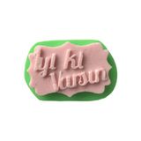 PARTİ VİTRİNİ İyi ki Varsın Yazılı Silikon Mum Kalıbı 8x5x1 cm (yeşil)