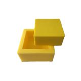 PARTİ VİTRİNİ Kare Silikon Mum Kalıbı 4.5x4.5x2 Cm (yeşil)