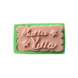 PARTİ VİTRİNİ Mutlu Yıllar Yazılı Tablo Şeklinde Silikon Mum Kalıbı 7x4x2 cm (yeşil)