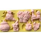 PARTİ VİTRİNİ Saksı Sehpa Sepet Figürlü Silikon Kalip 5x4x1 cm