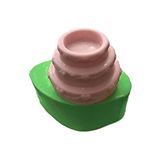 PARTİ VİTRİNİ Şeklinde Tea Light Mum Altlığı Silikon Mum Kalıbı 9x9x6 cm (yeşil)