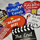 PARTİ VİTRİNİ Söz - Kız İsteme Konuşma Balonu Seti 10 Adet