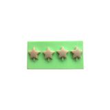 PARTİ VİTRİNİ Yıldızlar Dörtlü Silikon Mum Kalıbı 4x3x1 Cm
