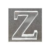 PARTİ VİTRİNİ Z Harfi Şeklinde Silikon Epoksi Kalıbı 8x7.5x2 Cm