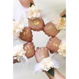 Parti Zamanı Bride To Be 1 Bride 10 Team Bride Gold Renkli Altın Sarısı Geçici Dövme Bekarlığa Veda Partisi