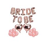 Parti Zamanı Bride To Be Folyo Balon Seti - Bekarlığa Veda Bride Partisi Balon Süsleme Rose Gold Büyük
