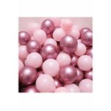 Parti Zamanı Metalik Fuşya Ve Makaron (pastel) Pembe Renk 10 Lu Balon
