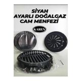PartiAsya Siyah Ayarlı Menfez Ac- Kapa