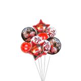 PARTİAVM Şimşek Mcqueen Balon Seti Arabalar (CARS) Konfetili Şeffaf Balon