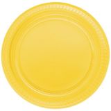 PartiBulutu 22 cm 25'li Sarı Plastik Tabak