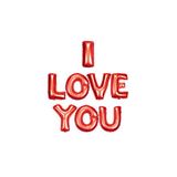 PartiBulutu I Love You Kırmızı Folyo Balon Set