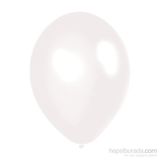 PartiBulutu Metalik Beyaz Parti Balonu