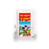 PartiBulutu Mickey Playful Kapı Afişi