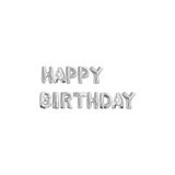 Partici Happy Birthday Gümüş Harf Folyo Balon