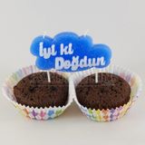 Partici İyi Ki Doğdun Mavi Mum