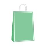 Partici Yeşil Makaron Büküm Saplı Kağıt Çanta 25X31CM 25AD. - Çok Renkli