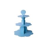 Particim Mavi Düz Renk 3 Katlı Kek Standı Cup Cake Stand Ücretsiz Kargo Fırsatıyla