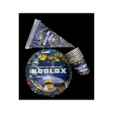 partideyince ROBLOX TABAK BARDAK FLAMA KONSEPT DOĞUM GÜNÜ 8 KİŞİLİK PARTİ SETİ