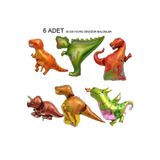 partidolu Jurrasic Shape Şekilli Yavru Dinozorlar Folyo Balon 35 Cm 6 Adet