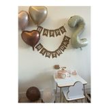 Partifabrik 2 Yaş Happy Birthday Retro Deniz Kumu Balon Seti 5 Parça