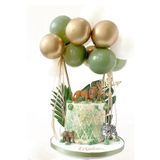 Partifabrik Adaçayı Küf Yeşili Balonlu Pasta Süsü